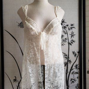 [Victoria's Secret] Sheer Lace Cami & G-String Set